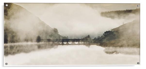 Craig Goch Dam Elan Valley Acrylic by Ian Collins