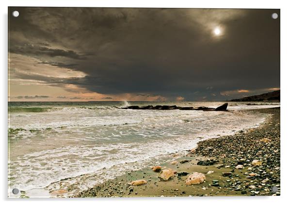 Cyprus Storm Acrylic by Ian Collins