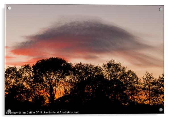 Lenticular Sunset Acrylic by Ian Collins