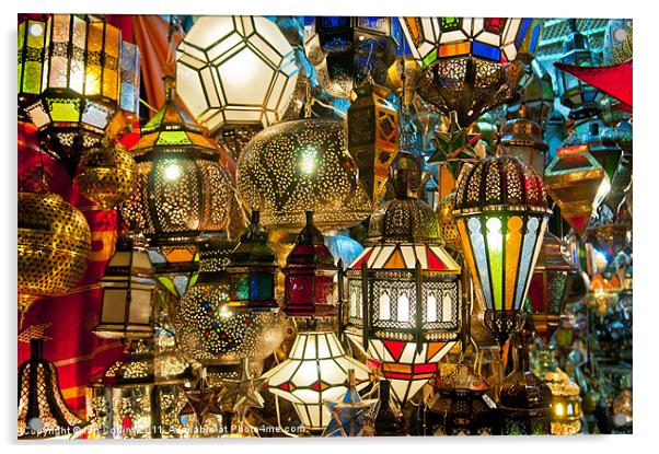 Morocco Lamps Acrylic by Ian Collins