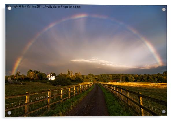 Evening Light Rainbow Acrylic by Ian Collins