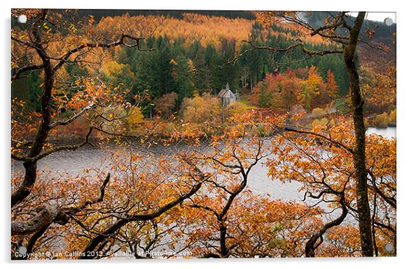 Elan Valley Autumn Colours Acrylic by Ian Collins
