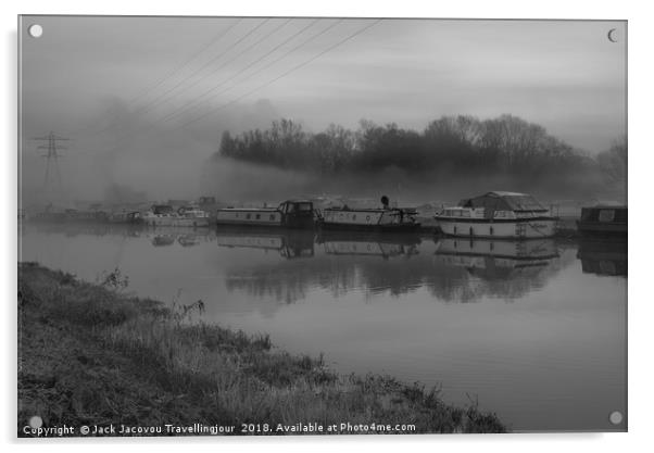 standestead abbotts in the mist 2BW Acrylic by Jack Jacovou Travellingjour