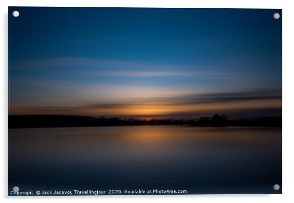 Blury sunset  Acrylic by Jack Jacovou Travellingjour