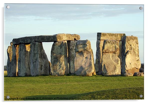 Stonehenge Acrylic by Carol Edwards