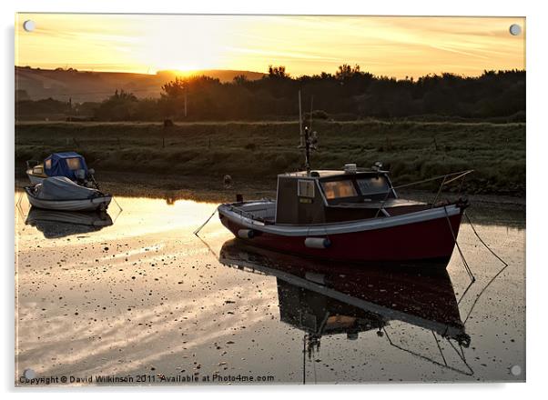 Set fair for a days fishing Acrylic by Dave Wilkinson North Devon Ph