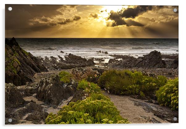 Sunrays Acrylic by Dave Wilkinson North Devon Ph