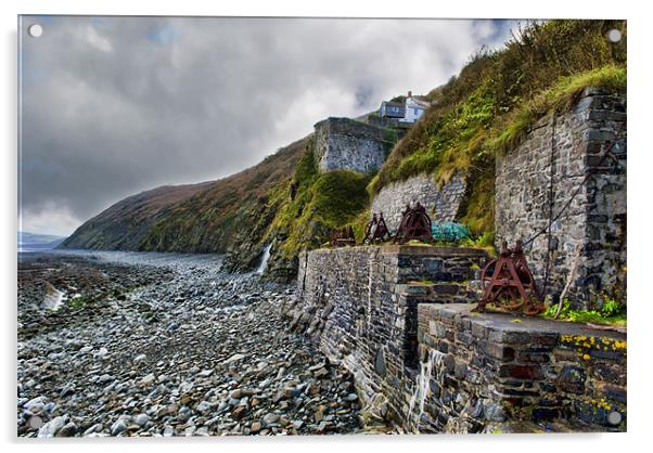 Bucks Mill Acrylic by Dave Wilkinson North Devon Ph