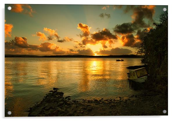 New years day sunrise Acrylic by Dave Wilkinson North Devon Ph