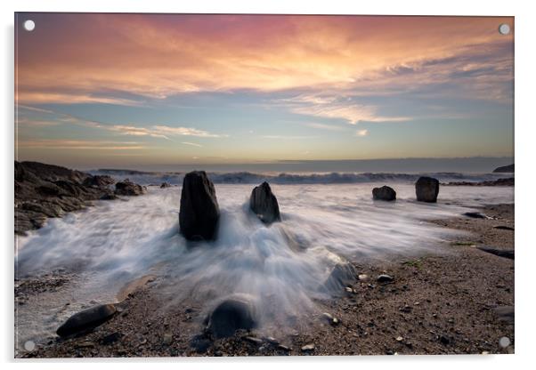  Croyde Bay North Devon Acrylic by Dave Wilkinson North Devon Ph