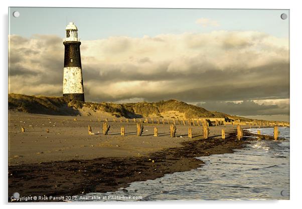 Spurn Point Lighthouse Acrylic by Rick Parrott