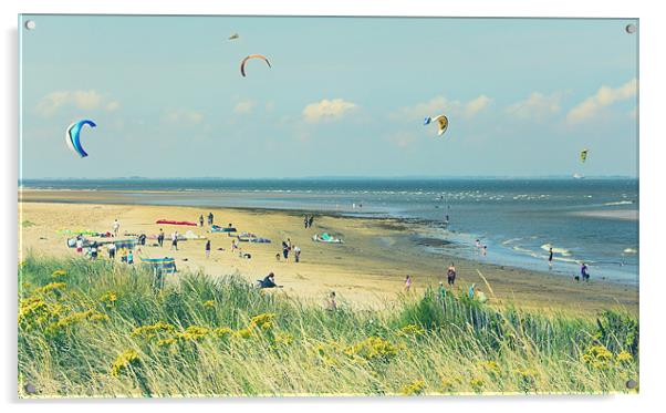 Cleethorpes Beach in Summer Acrylic by Rick Parrott