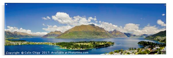 Queenstown panorama Acrylic by Colin Chipp