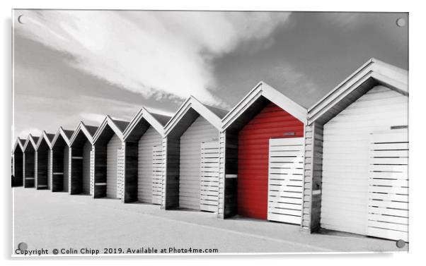Red hut Acrylic by Colin Chipp