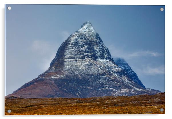 Suilven from the Southeast Acrylic by Derek Beattie