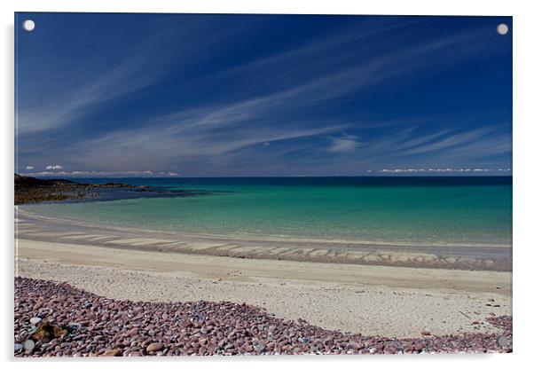 Stoer Bay Sutherland Scotland Acrylic by Derek Beattie