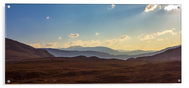 Scottish Mountain Landscape Acrylic by Derek Beattie