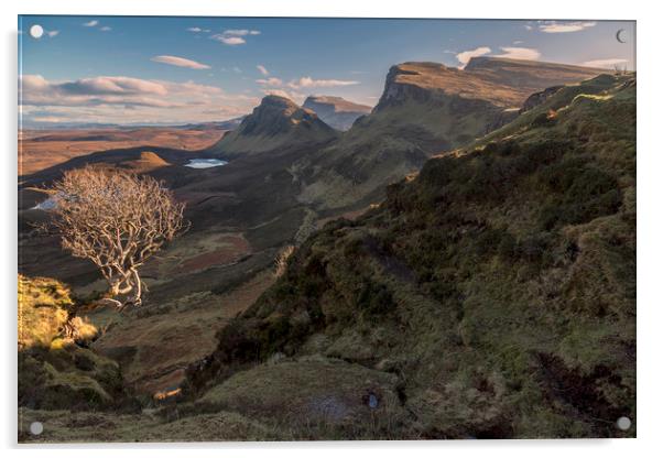 The Quiraing Isle of Skye Acrylic by Derek Beattie