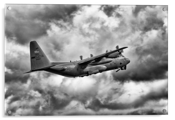 Lockheed Martin C-130 H Hercules Acrylic by Derek Beattie