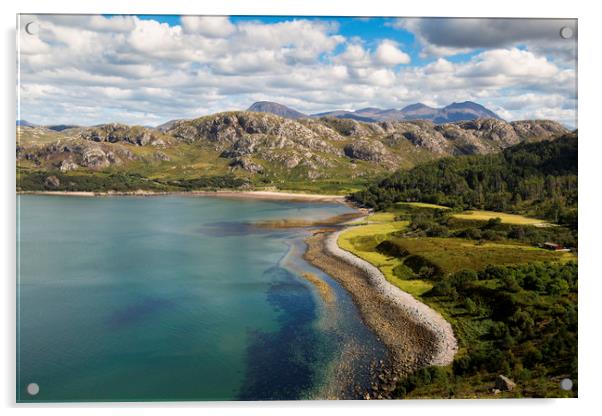 Gruinard Bay Scotland Acrylic by Derek Beattie