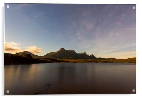 Ben Loyal By Moonlight Acrylic by Derek Beattie