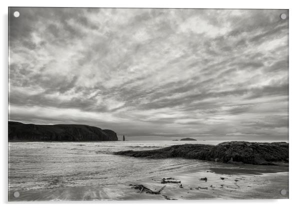 Sandwood Bay  Scotland Acrylic by Derek Beattie