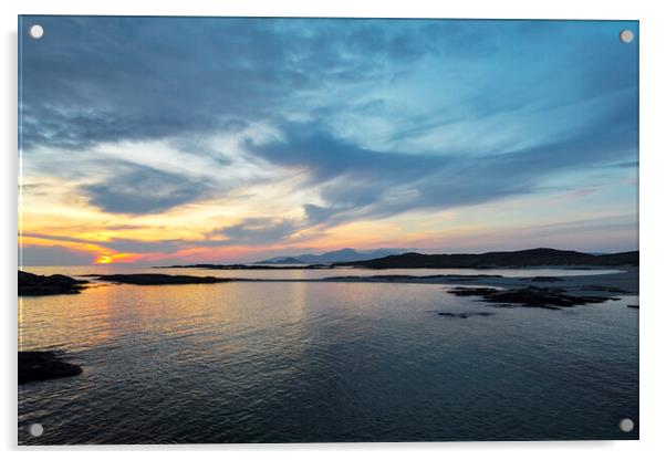 Sanna Bay at Sunset Acrylic by Derek Beattie