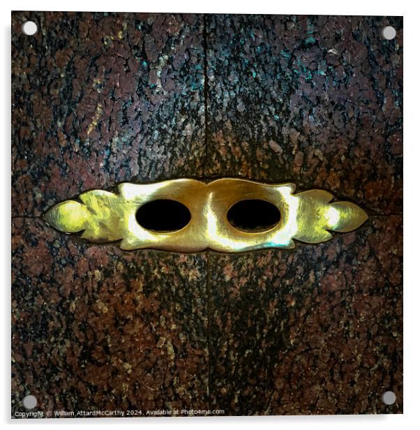 Abstract: Pantheon Drain Holes Acrylic by William AttardMcCarthy