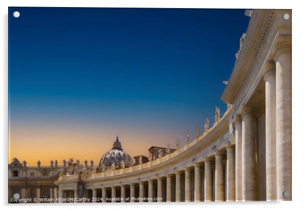 St. Peter's Square Acrylic by William AttardMcCarthy