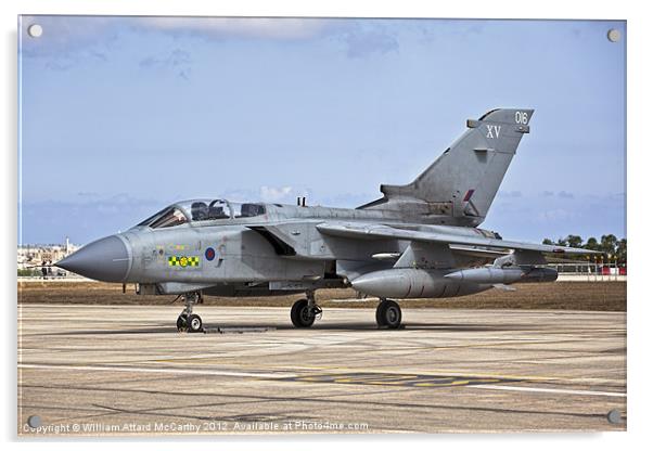 RAF Tornado Acrylic by William AttardMcCarthy