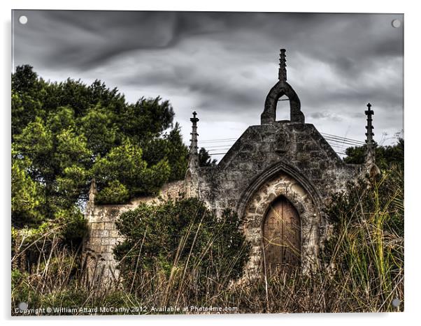 Gothic Chapel Acrylic by William AttardMcCarthy