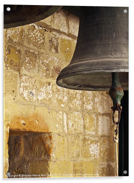 Old Siege Bells Acrylic by William AttardMcCarthy