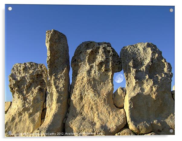 Neolithic Temple Acrylic by William AttardMcCarthy