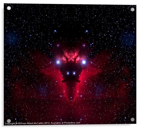 Space Demon Acrylic by William AttardMcCarthy