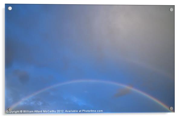 Full Rainbow at Golden Bay Acrylic by William AttardMcCarthy