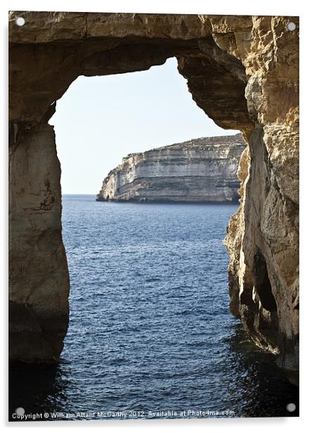 The Azure Window Acrylic by William AttardMcCarthy