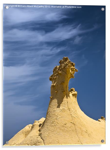 Sandstone Erosion Acrylic by William AttardMcCarthy