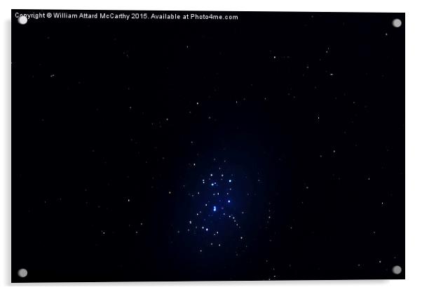 M45 Pleiades Acrylic by William AttardMcCarthy