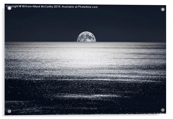 Peek-a-Boo-Moon Acrylic by William AttardMcCarthy