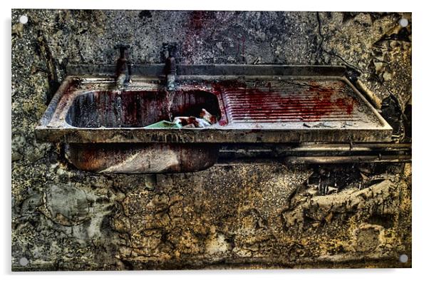 Morgue Sink Acrylic by William AttardMcCarthy