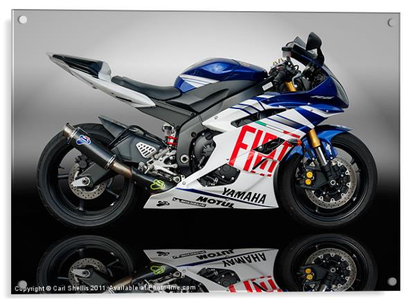 Yamaha R6 Acrylic by Carl Shellis