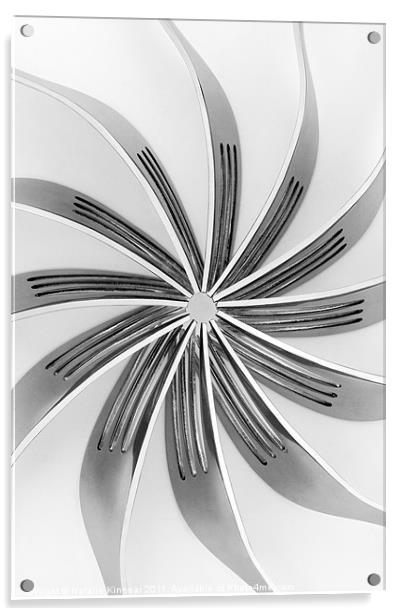 Forks VIII Acrylic by Natalie Kinnear