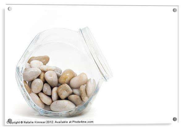 Pebbles in a Jar Acrylic by Natalie Kinnear