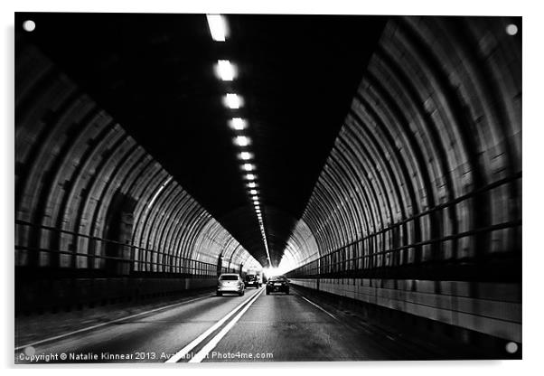 Dartford Crossing Tunnel Acrylic by Natalie Kinnear
