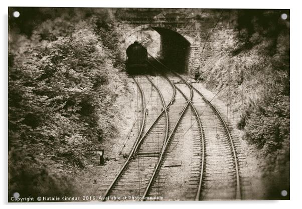 Railway - Vintage Style Acrylic by Natalie Kinnear