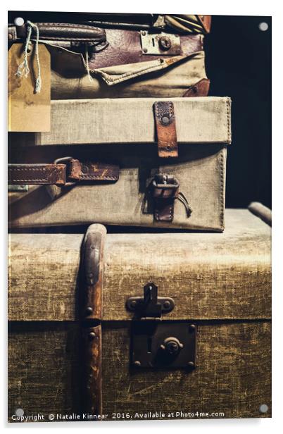 Old Luggage Acrylic by Natalie Kinnear