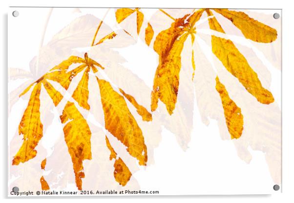 Autumn Leaves Abstract 2 Acrylic by Natalie Kinnear