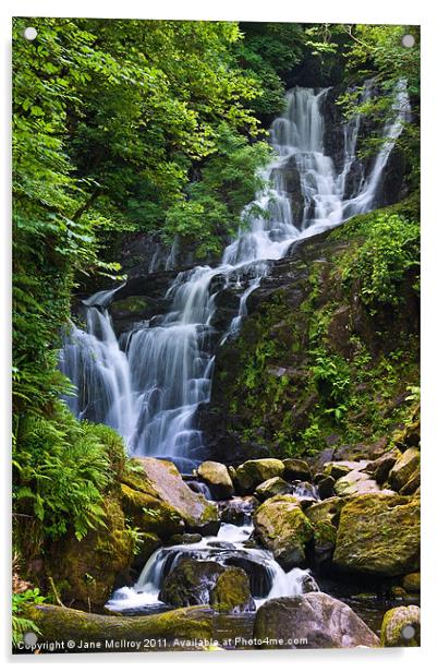 Torc Waterfall, Killarney, Kerry, Ireland Acrylic by Jane McIlroy