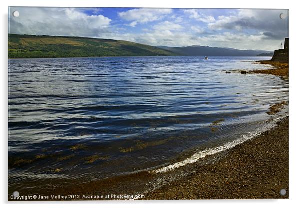 Inverary, Loch Fyne, Scotland Acrylic by Jane McIlroy