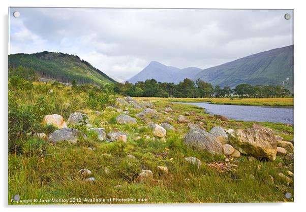 Loch Etive, Highlands of Scotland Acrylic by Jane McIlroy